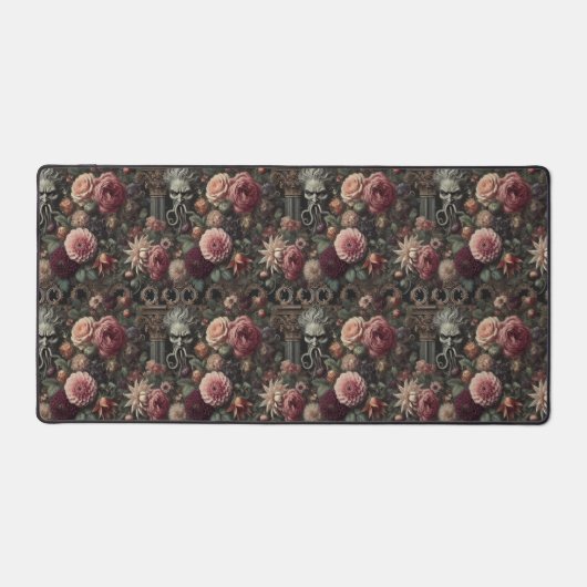 De Bloom-Eater's Sermon - Gotische Barokke Bloemen Bureaumat (Voorkant)