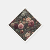 De Bloom-Eater's Sermon - Gotische Barokke Bloemen Servet (Hoek)