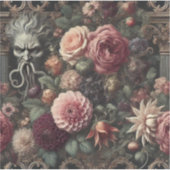 De Bloom-Eater's Sermon - Gotische Barokke Bloemen Sticker (Voorkant)