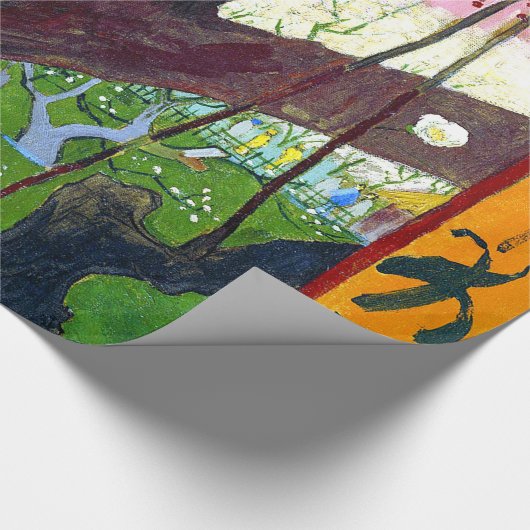 De Blooming Plum tree van Vincent Willem van Gogh Cadeaupapier (Hoek)