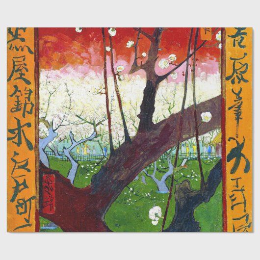 De Blooming Plum tree van Vincent Willem van Gogh Cadeaupapier (Vlak)