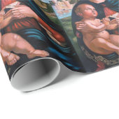 De blote maagd Mary met Jezus en Angels Cadeaupapier (Rol Hoek)