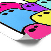 de bloubs druk poster (Hoek)