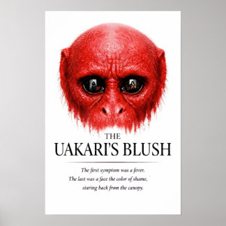 De Blozende Primaat Kunst van de Uakari Poster