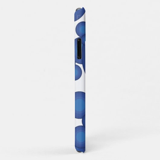 De Blue 70-jaarstilcirkel Case-Mate iPhone Case (Achterkant/rechts)