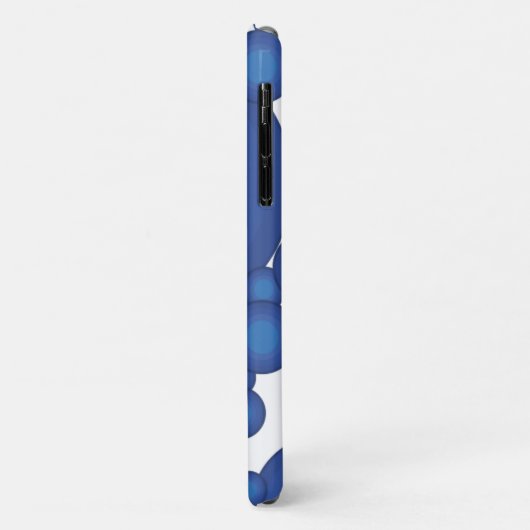 De Blue 70-jaarstilcirkel Case-Mate iPhone Case (Achterkant/links)