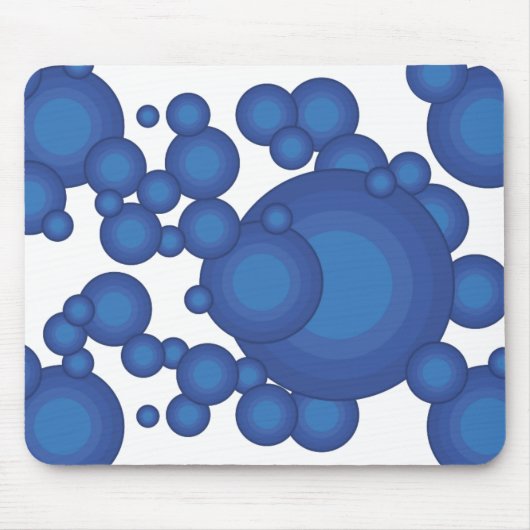 De Blue 70-jaarstilcirkel Muismat (Voorkant)