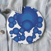 De Blue 70-jaarstilcirkel Ronde Button 6,0 Cm (In situ)