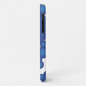 De Blue 70's jaar stijl cirkel Case-Mate iPhone Case (Achterkant/links)