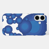 De Blue 70's jaar stijlcirkel Case-Mate iPhone Case (Achterkant (horizontaal))