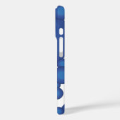 De Blue 70's jaar stijlcirkel Case-Mate iPhone Case (Achterkant / Links)
