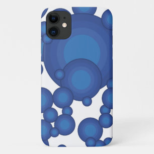 De Blue 70's jaar stijlcirkel Case-Mate iPhone Case