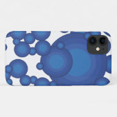 De Blue 70's jaar stijlcirkel Case-Mate iPhone Case (Achterkant (horizontaal))