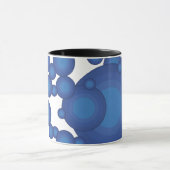 De Blue 70's jaar stijlcirkel Mok (Midden)