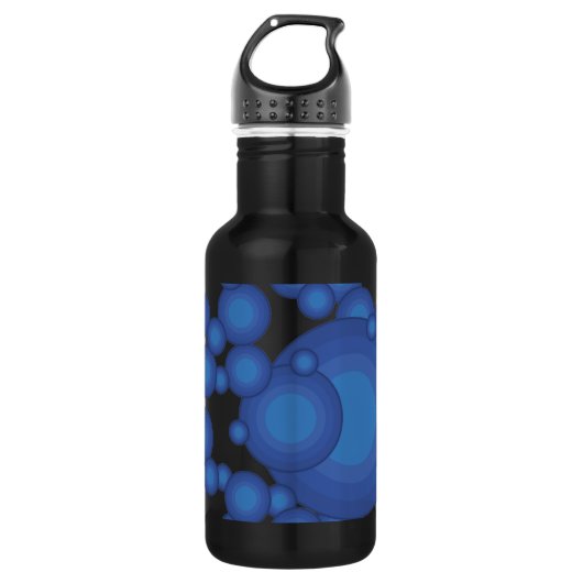 De Blue 70's jaar stijlcirkel Waterfles (Voorkant)