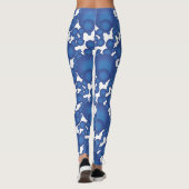 De Blue 70's jaar styling cirkel Leggings (Achterkant)
