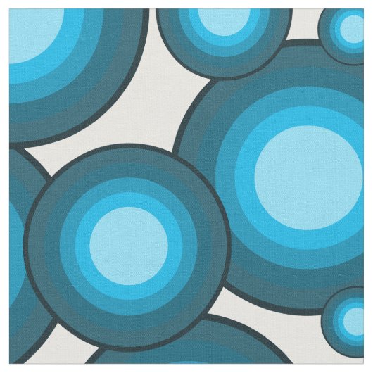 De Blue 70's jaar styling cirkel Stof (Close Up)