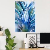 De Blue Agave is niet omlijst Poster (Thuiskantoor)