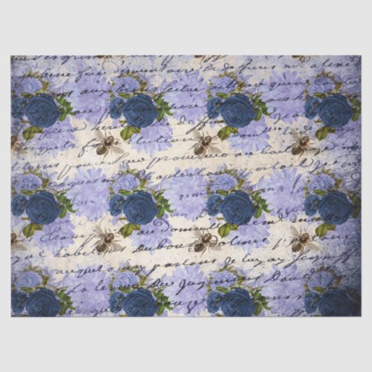 De Blue Bee Serie Design 11 Tissuepapier (Voorkant)