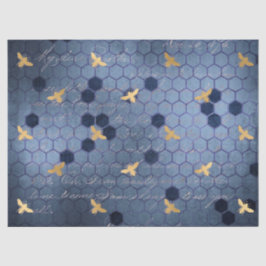 De Blue Bee Serie Design 12 Tissuepapier