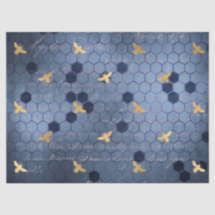 De Blue Bee Serie Design 12 Tissuepapier