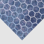De Blue Bee Serie Design 14 Tissuepapier (Detail)