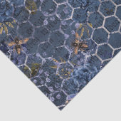 De Blue Bee Serie Design 15 Tissue Papier (Detail)