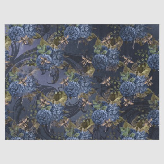 De Blue Bee Serie Design 16 Tissue Paper Tissuepapier (Voorkant)