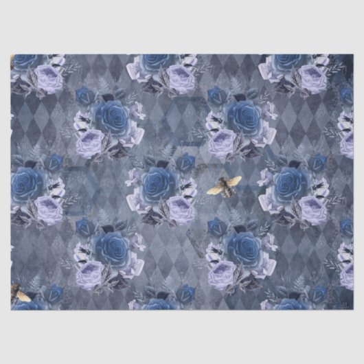 De Blue Bee Serie Design 1 Tissuepapier (Voorkant)