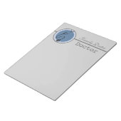 De Blue Circle Stethoscoop Doctor Notitieblok (Schuin)