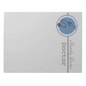De Blue Circle Stethoscoop Doctor Notitieblok (Voorkant)