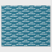 De 'Blue Crush' Jubileum Wrap Cadeaupapier (Vlak)