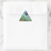 De Blue Eye pauw die de veer laat stromen. Sticker (Tas)