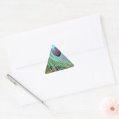 De Blue Eye pauw die de veer laat stromen. Sticker (Envelop)