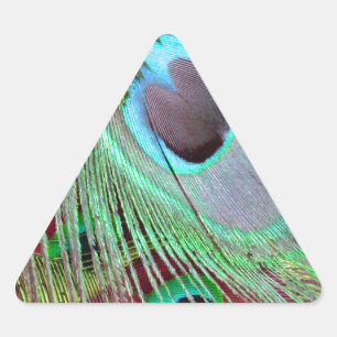 De Blue Eye pauw die de veer laat stromen. Sticker
