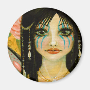 De blue faced Faerie Magneet