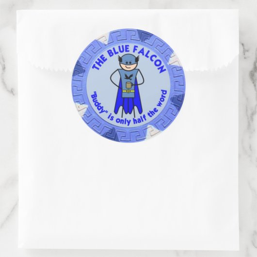 De Blue Falcon custom sticker (Tas)