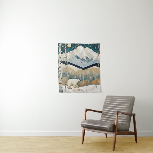 De Blue Mountain Natuur Wall Wandkleed (In situ)