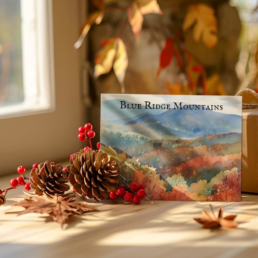 De Blue Ridge Mountains, aanpasbaar Briefkaart