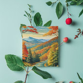 De Blue Ridge Parkway Feestdagenkaart