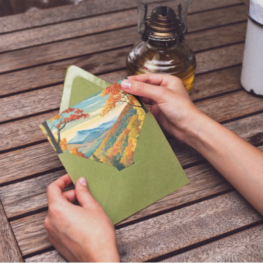 De Blue Ridge Parkway Feestdagenkaart