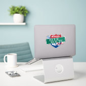 De Blue Route is waardeloos grappige Delco bestuur Sticker (Laptop op bureau)