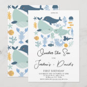 De Blue Twins zijn de Zee Boys op hun eerste verja Kaart (Voorkant / Achterkant)