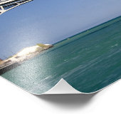 De Blue Water Bridge is een tweeledige brug Foto Afdruk (Hoek)