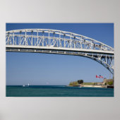 De Blue Water Bridge is een twin-span brug 2 Poster (Voorkant)