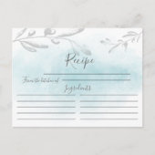 De Blue Waterverf Recept Kaart (Voorkant)