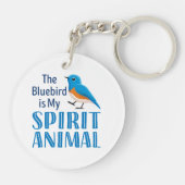 De Bluebird is mijn Spirit Animal Sleutelhanger (Achterkant)