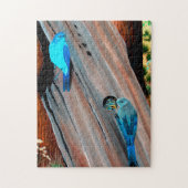 De Bluebird Nest Legpuzzel (Verticaal)