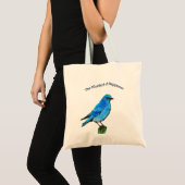 De Bluebird of Happiness Canvas tas (Voorkant (product))