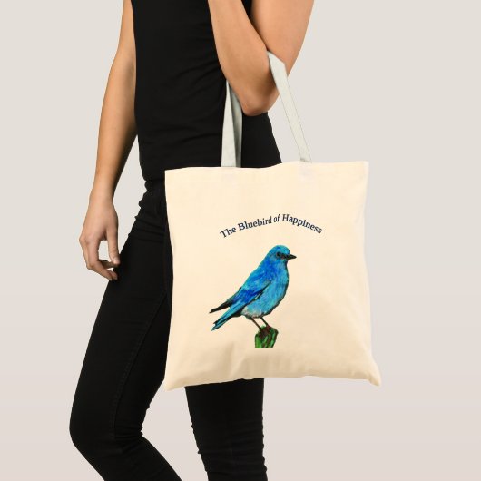 De Bluebird of Happiness Canvas tas (Voorkant (product))